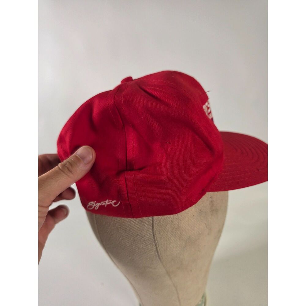 Vintage 90s Fresno State Bulldogs Snapback Hat The Game Signature Red NCAA Cap
